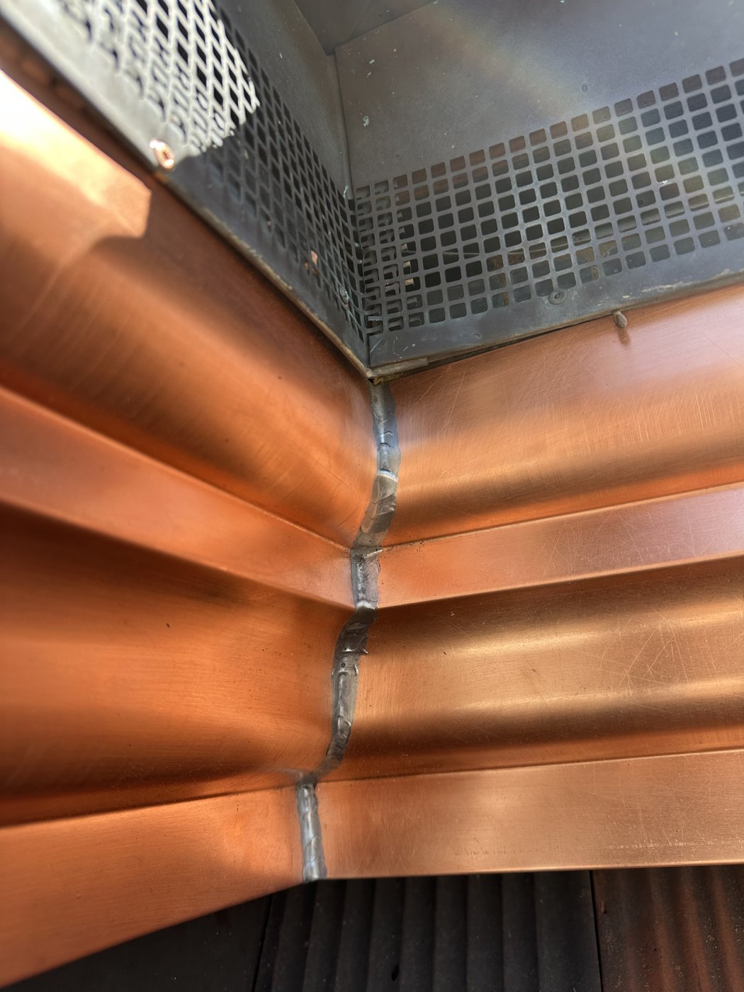 Nachher: Detail Schweissnaht